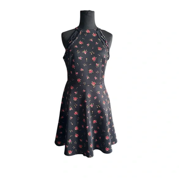 blue dress for baby girl Vintage 90's No Boundaries Floral Fit and Flare Dress – CobbleStore Vintage main image 0